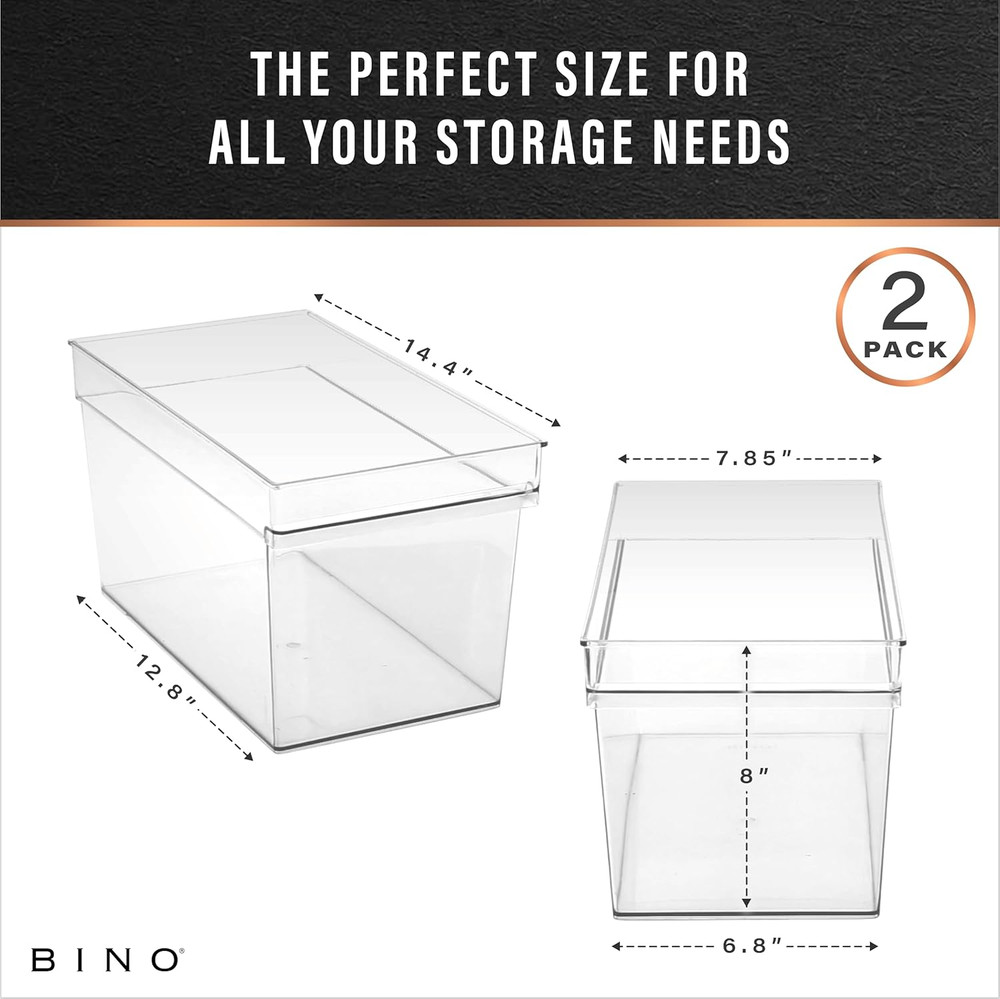 | Plastic Storage Bins, Large - Deep | the HANDLER COLLECTION | Multipurpose Org