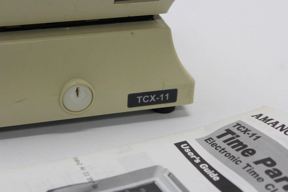 Amano TCX-11 Time Card Machine Punch Clock