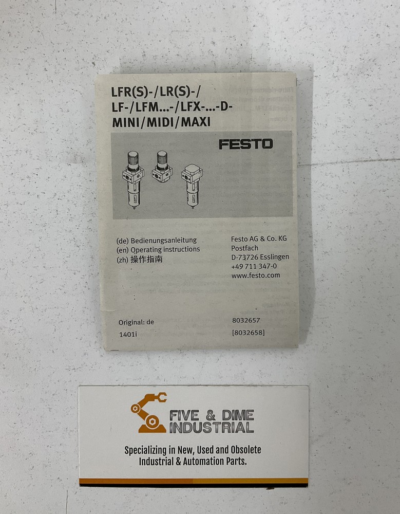 Festo LFR-1/2-D-5M-MAXI Filter Regulator K743