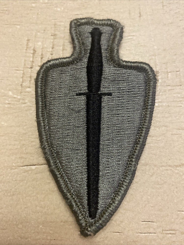 MILITARY PATCH US ARMY OCP SPECIAL OPERATIONS SUPPORT COMMAND Gray Hook Loop