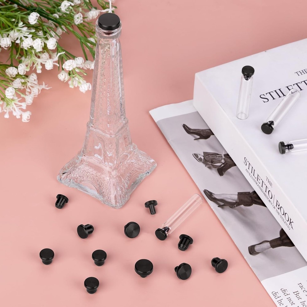 90 Pcs Silicone Rubber Hole Plugs - Assorted Sizes 4-9.5mm, Durable Round Rubber