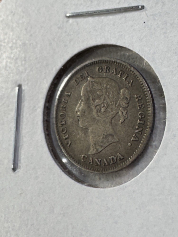 1901 Canada 5 Cents Silver Coin