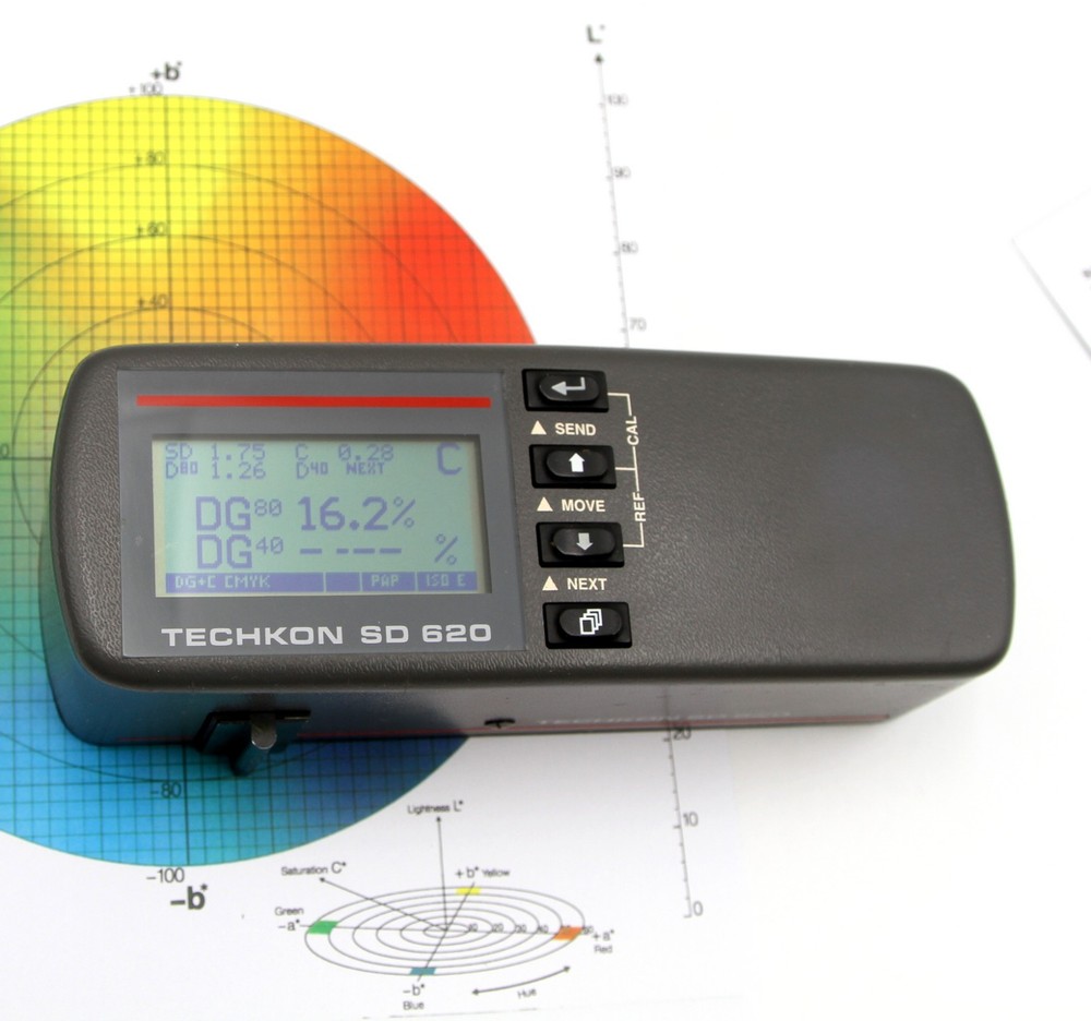 Techkon SD 620 Spectro Densitometer – CMYK, Lab, ΔE – with Carl Zeiss module