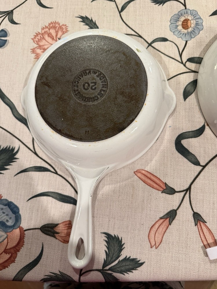 Le Creuset White 8 Inch Pan