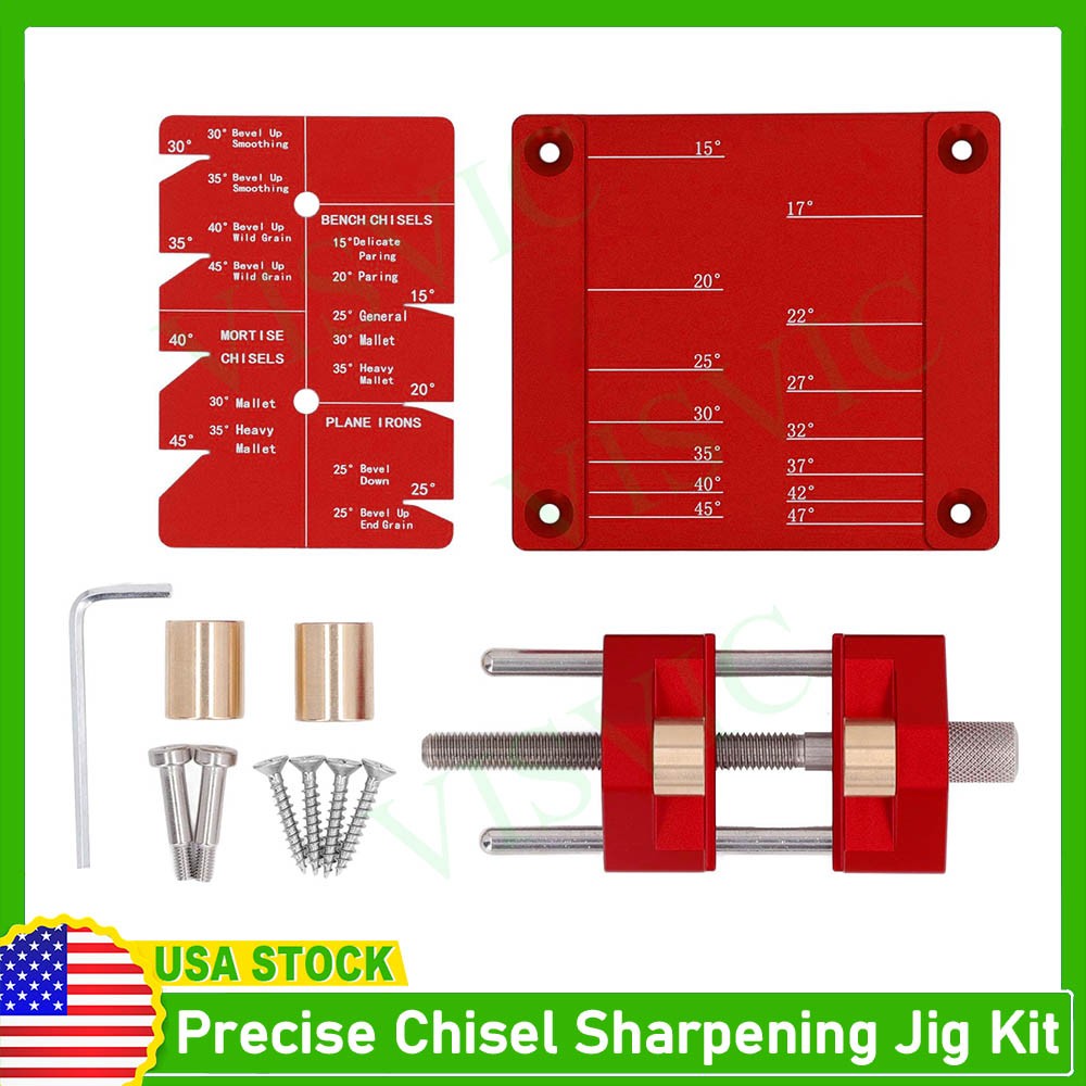 Honing Guide System Chisel Sharpening Kit for Woodworking Chisels and Planes