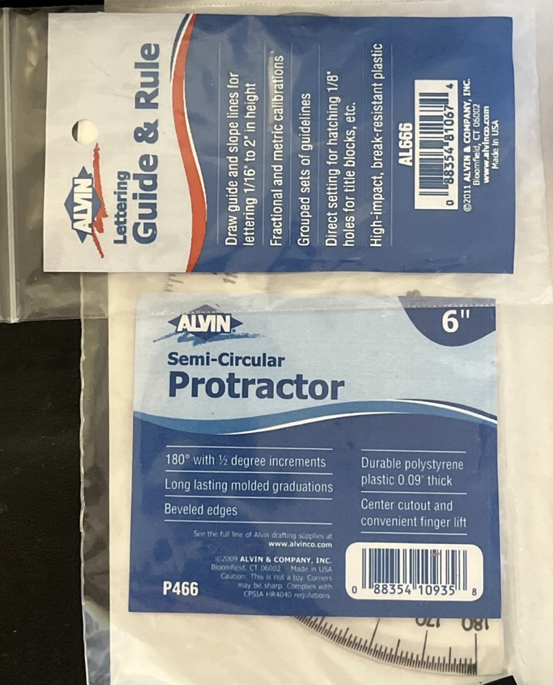 alvin drafting tools lot