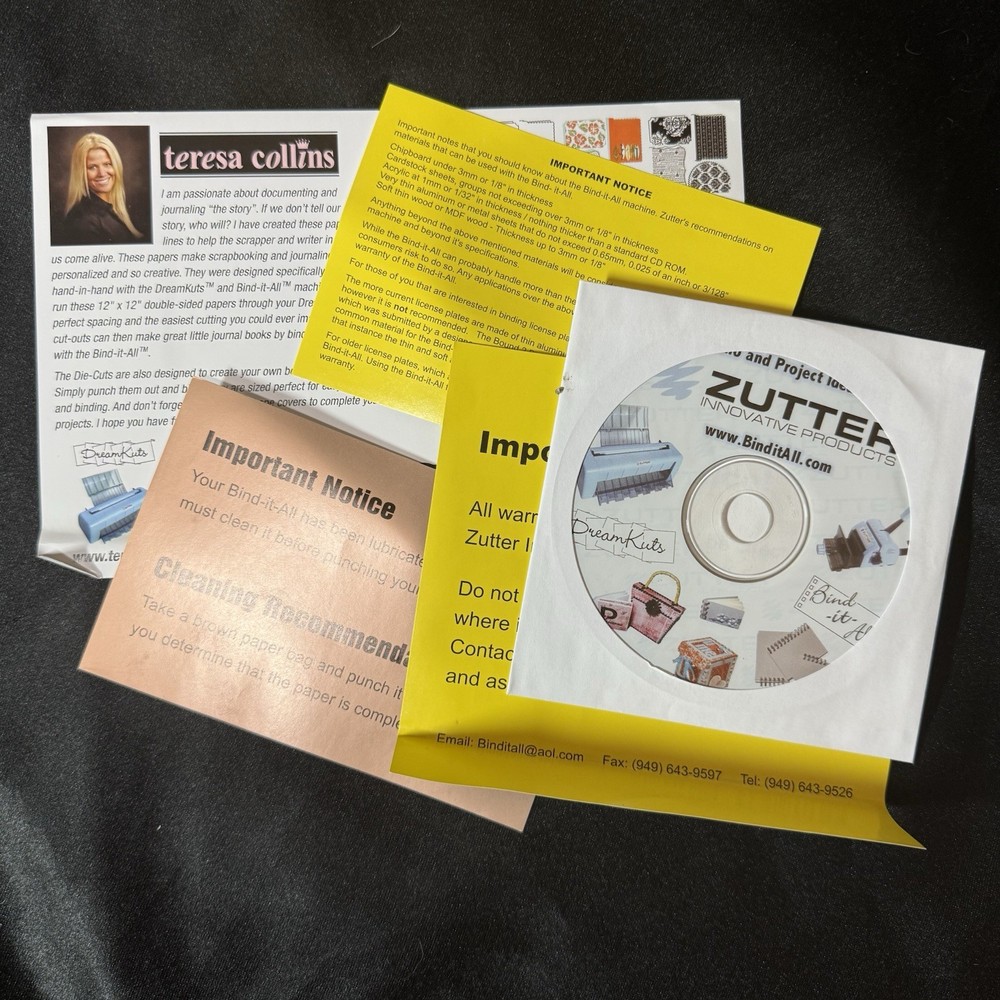 Zutter Bind It All Comb Binder Punch Blue Model 2648