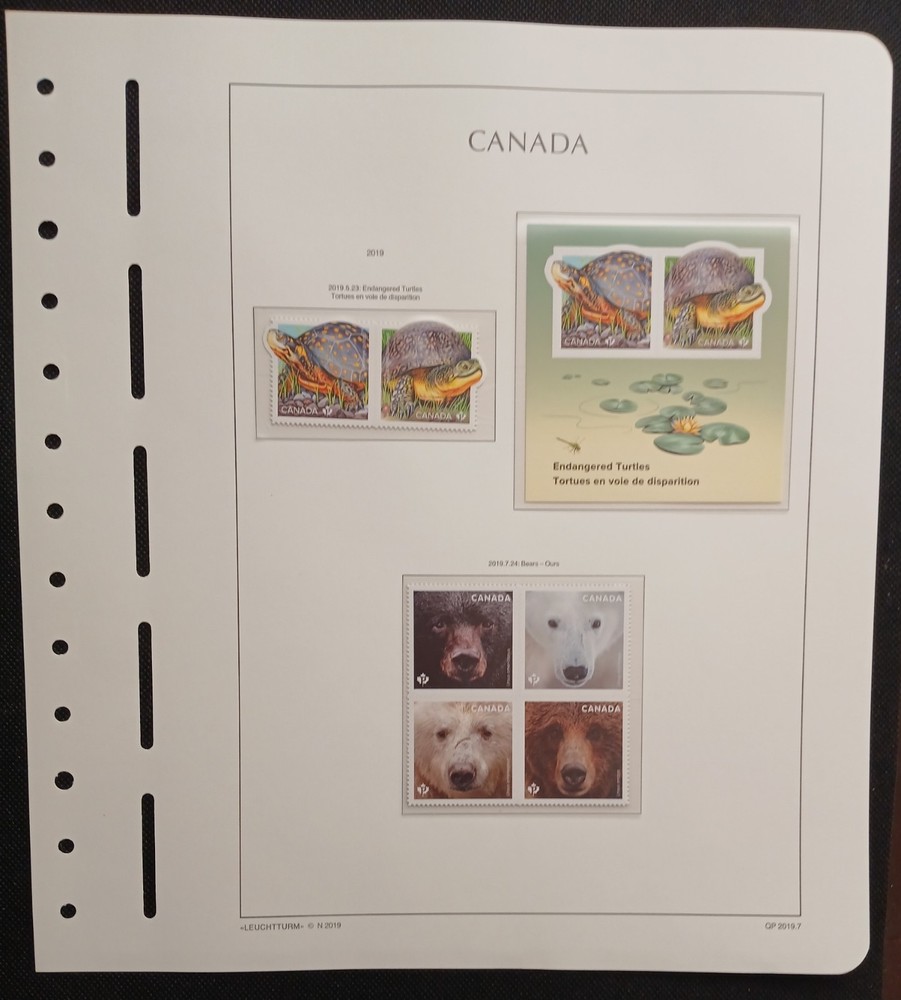 2019 Canada Year Set On Lighthouse/Leuchtturm Hingless Pages