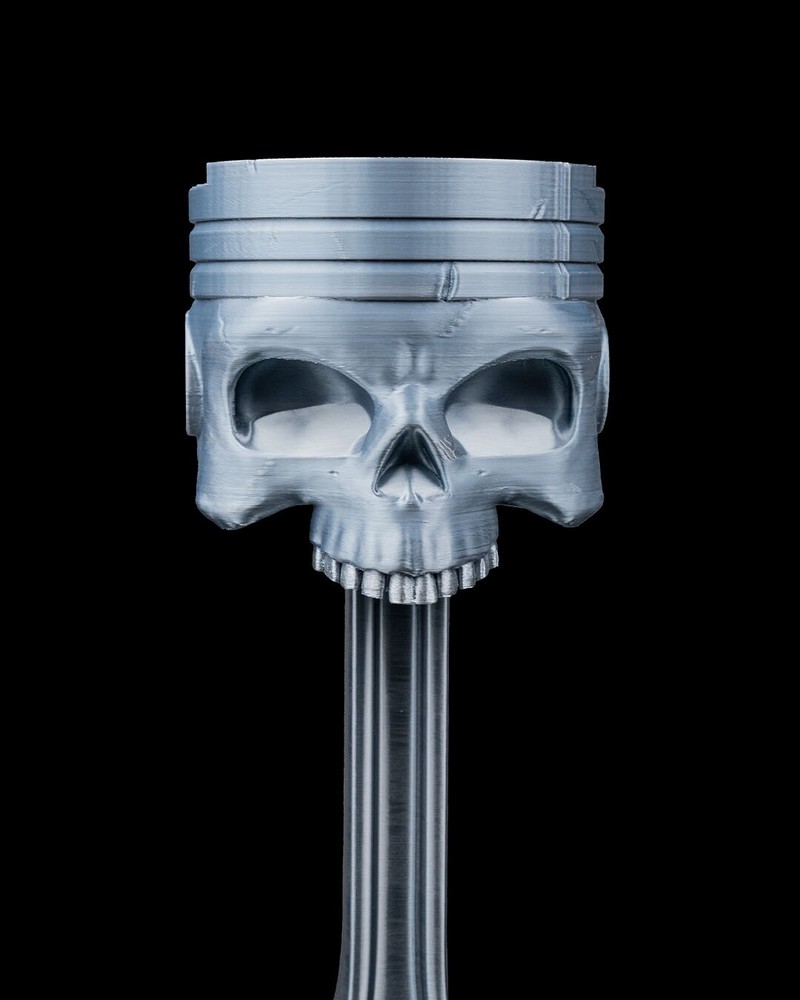 Piston Reaper Headphone Stand – 3D Printed Skull & Engine Design | Gamer