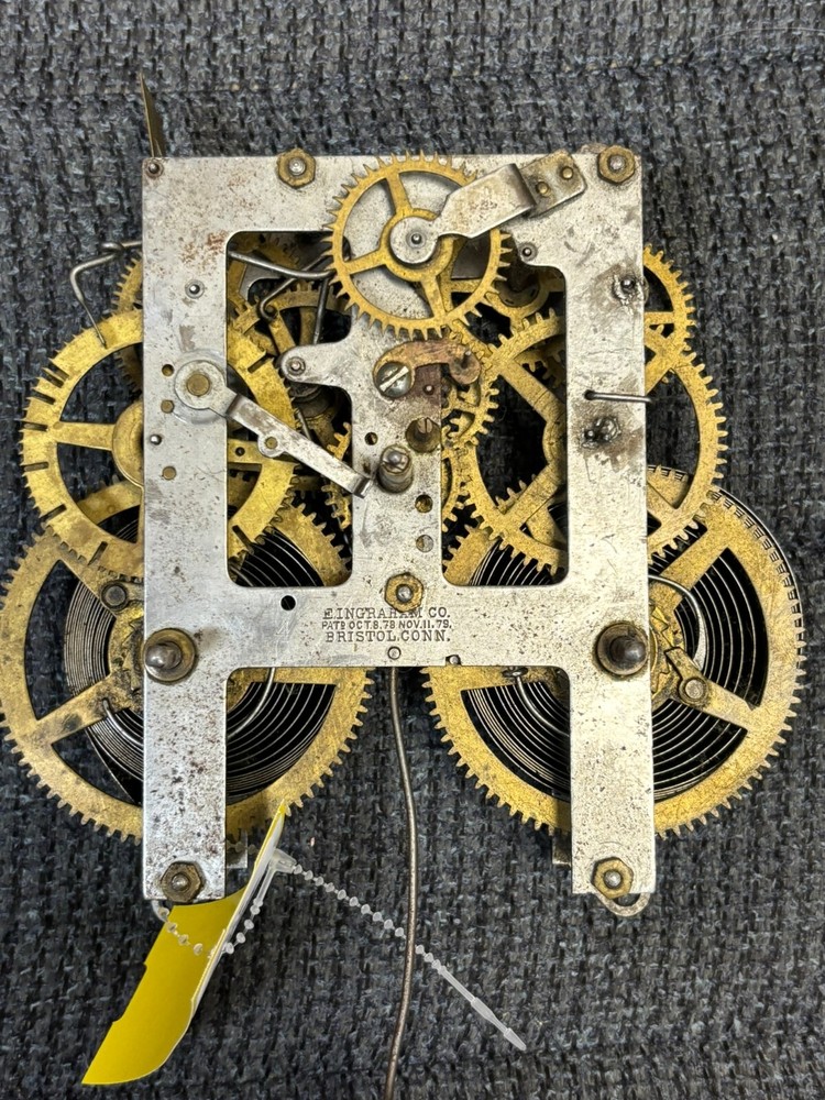 E Ingraham 1879 Eight Day Kitchen Clock Movement.