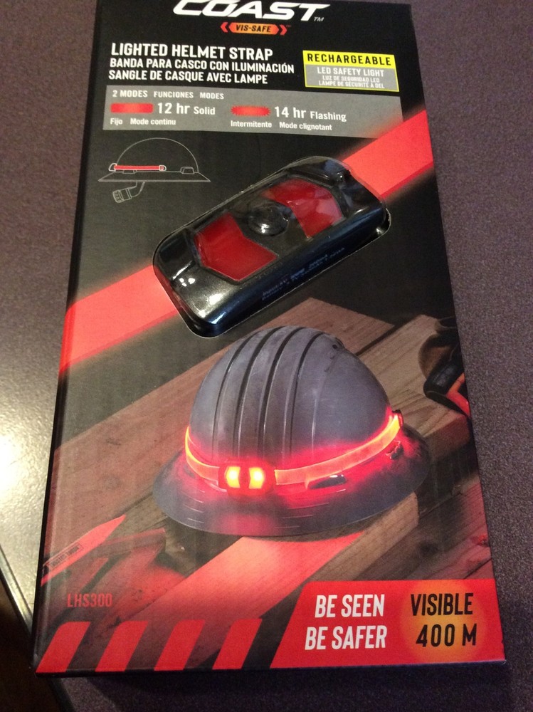 Coast LHS300 Rechargeable Lighted Helmet Strap