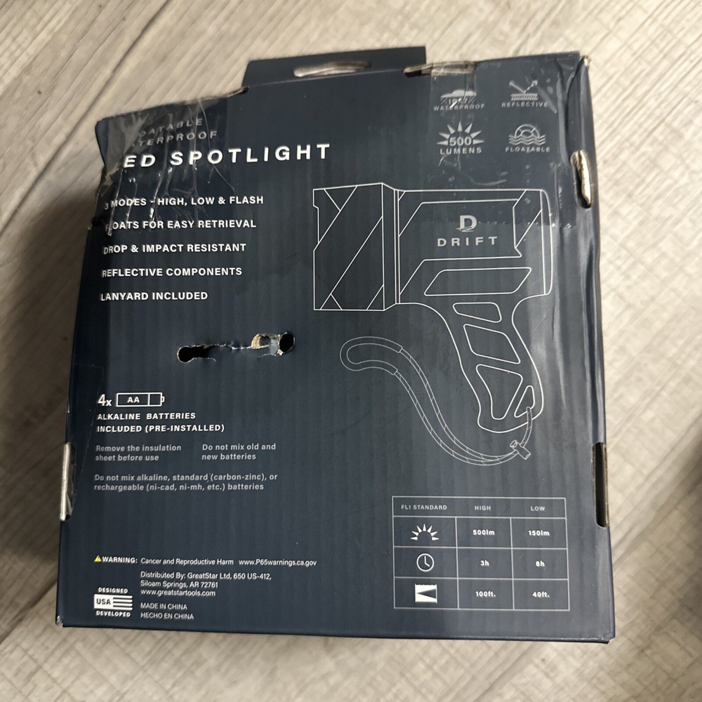 Drift Floatable Waterproof LED Spotlight 500 Lm Bt6184