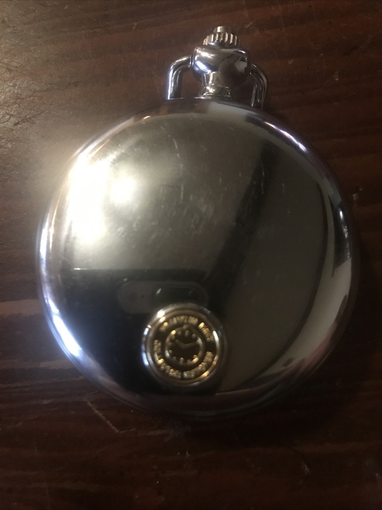 GREAT SHAPE Franklin Mint John Deere Pocket Watch Tractor Model R