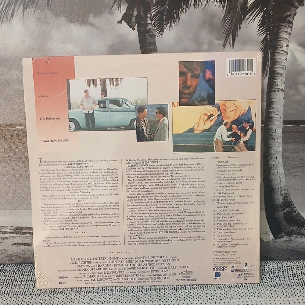 Late for Dinner Laserdisc