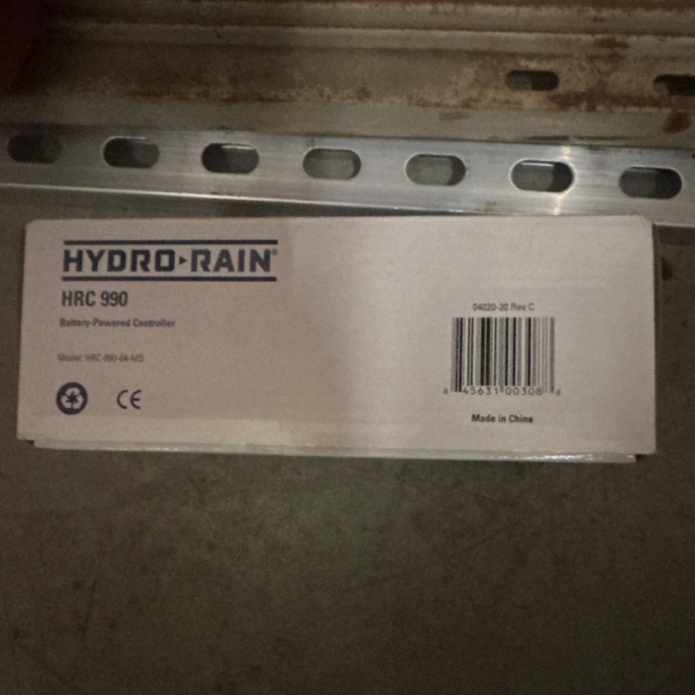 Hydro-Rain HRC 990 Battery Powered Irrigation Controller, Dual Program, 4 Zone