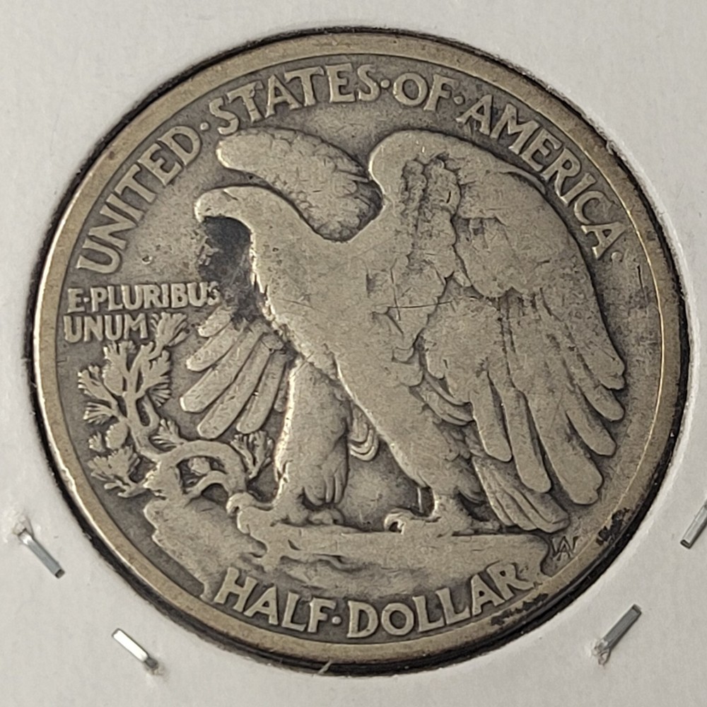 1921 Walking Liberty Half Dollar. Key Date.