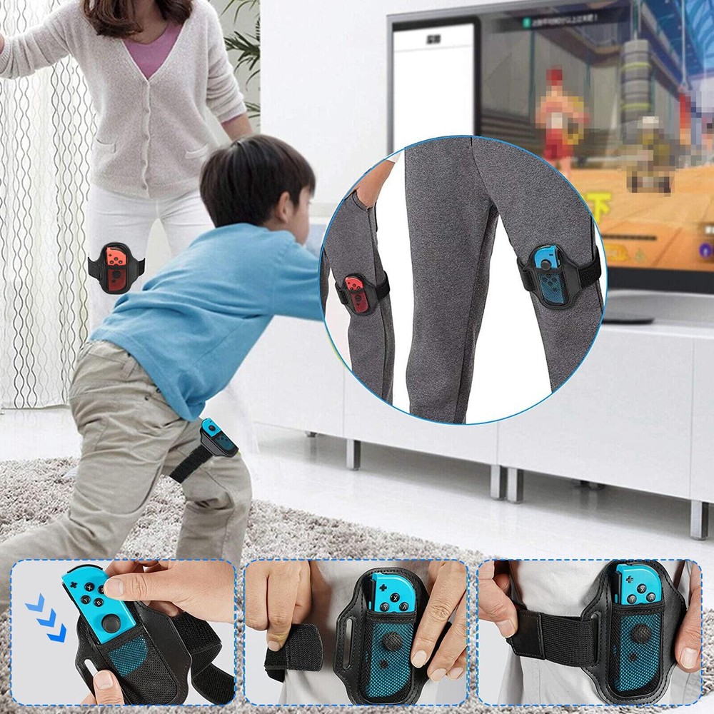 2Pack Leg Straps for Nintendo Switch OLED Joy-Con Controller Ring Fit Adventure