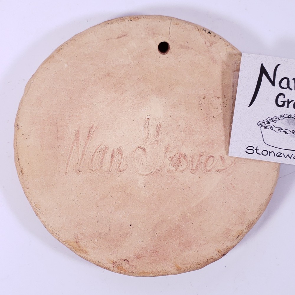 SIGNED Nan Groves Buffalo Decorative Bread Warming TILE TRIVET