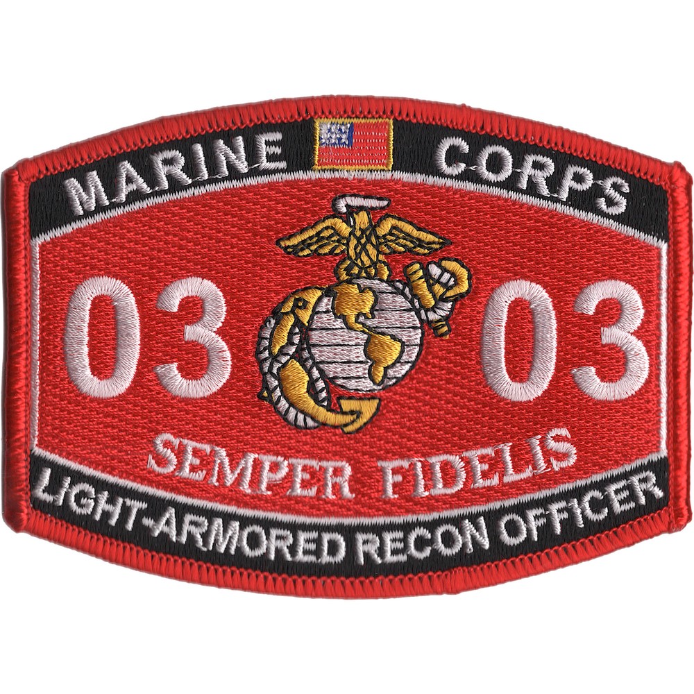 0303 Light Armored Recon Officer MOS Patch