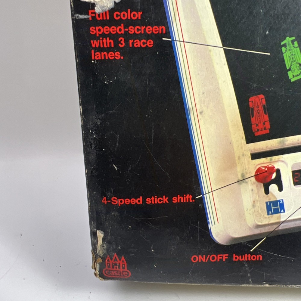 Newport 500 Computerized Grand Prix Racing Game W/box Untested