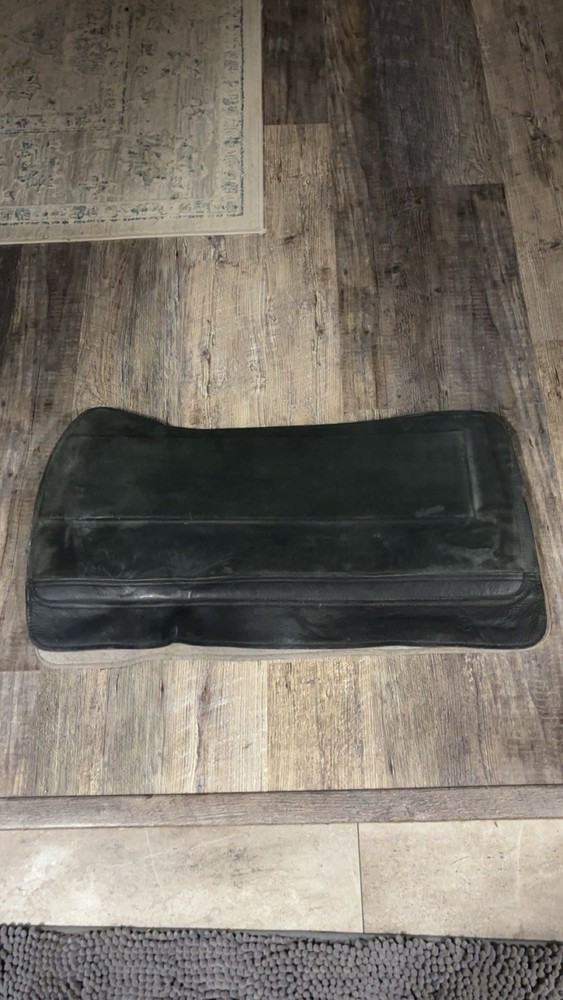 Suede Deluxe Contoured Saddle Pad Suede Leather Western Design