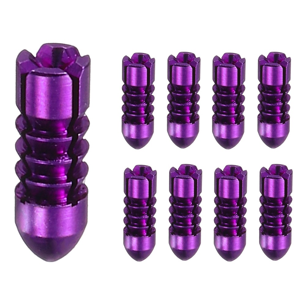 9 Pcs Dart Flight Protectors Fixed 90 Degrees Wing Savers Protects, Purple