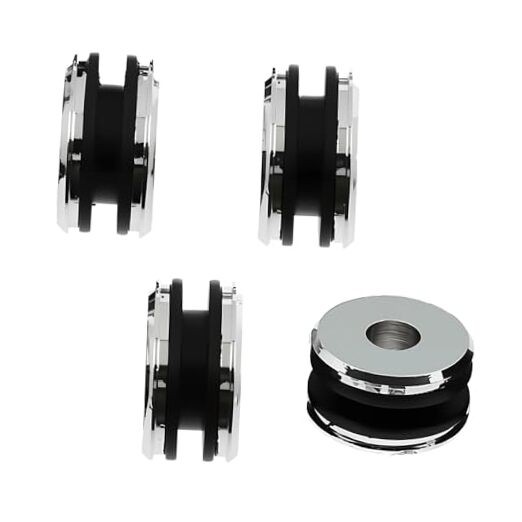 Chrome Harley Detachable Docking Hardware Kit Sissy Bars Docking Chrome@4