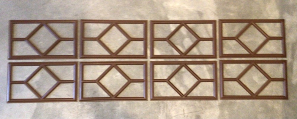 8 Amarr Waterford Replacement Insert for Short Panel Amarr Garage Doors Walnut