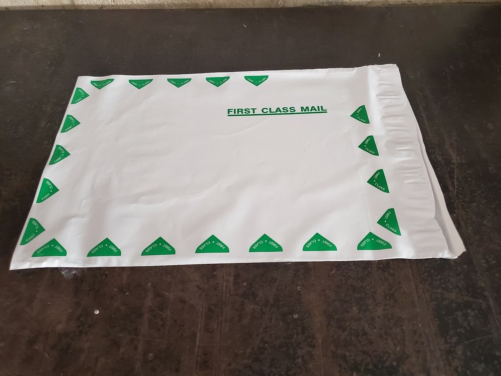 POLY BAG MAILER 10" X 13" PLASTIC FIRST CLASS MAIL   SELF SEAL 1000 PER CASE