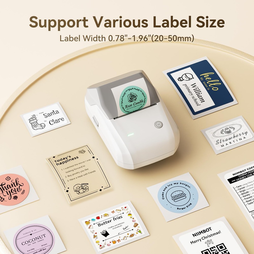 NIIMBOT B1 Label Maker Machine with Tape Portable Bluetooth Thermal Printer