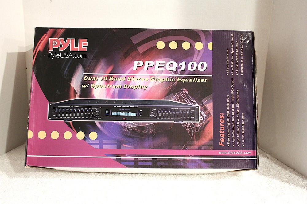 PYLE PPEQ100 GRAPHIC EQUALIZER - MULTIPLE INPUTS - NIB