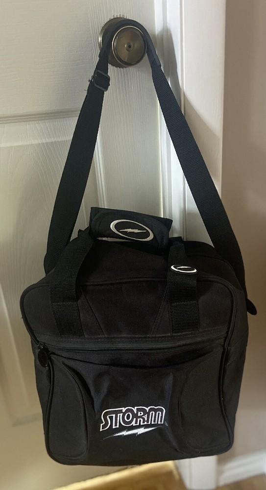 Storm Black Canvas Shoulder & Hand Carry Bowling Bowl Bag Case