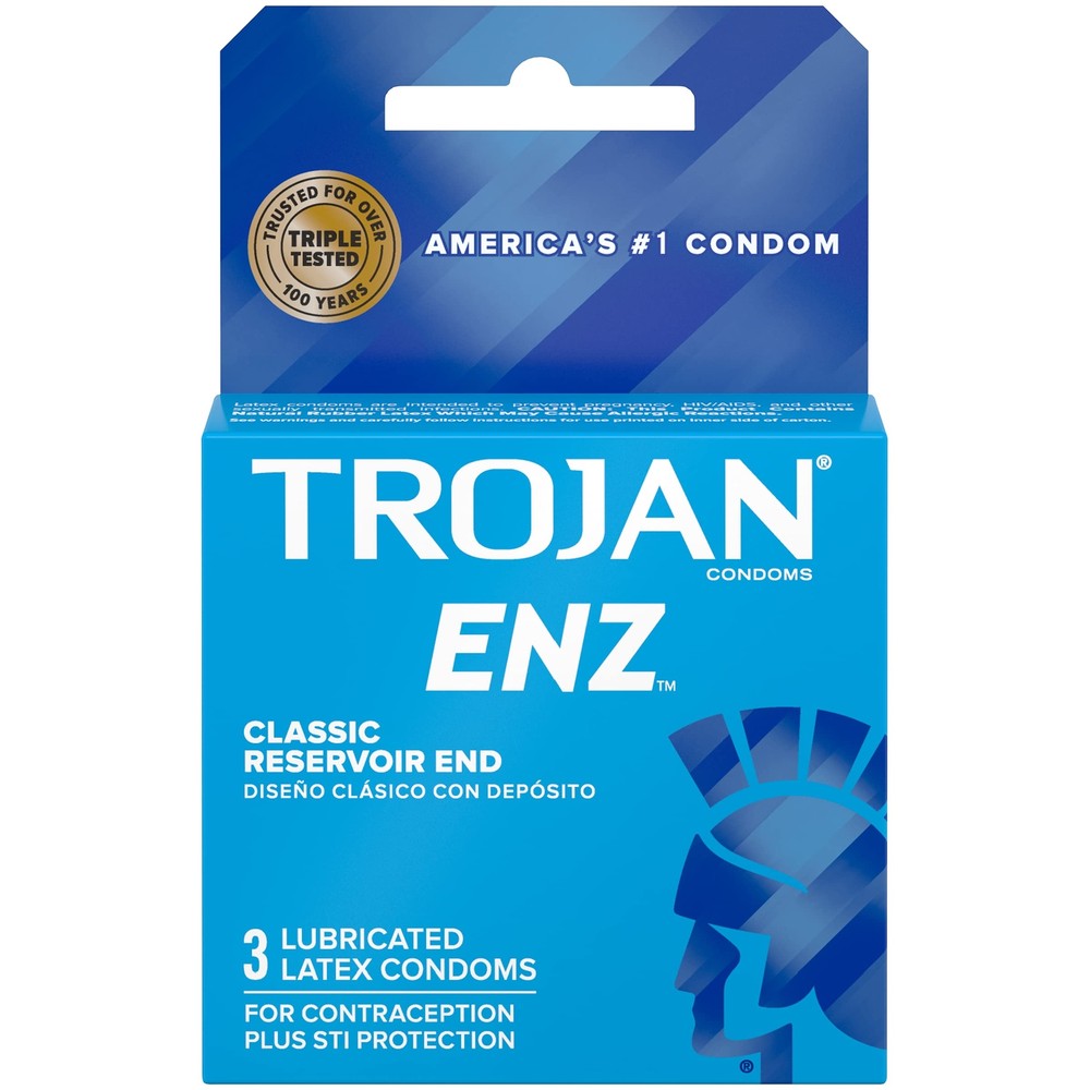 Trojan Enz Lubricated 1 - 3 pack (Package Of 12)