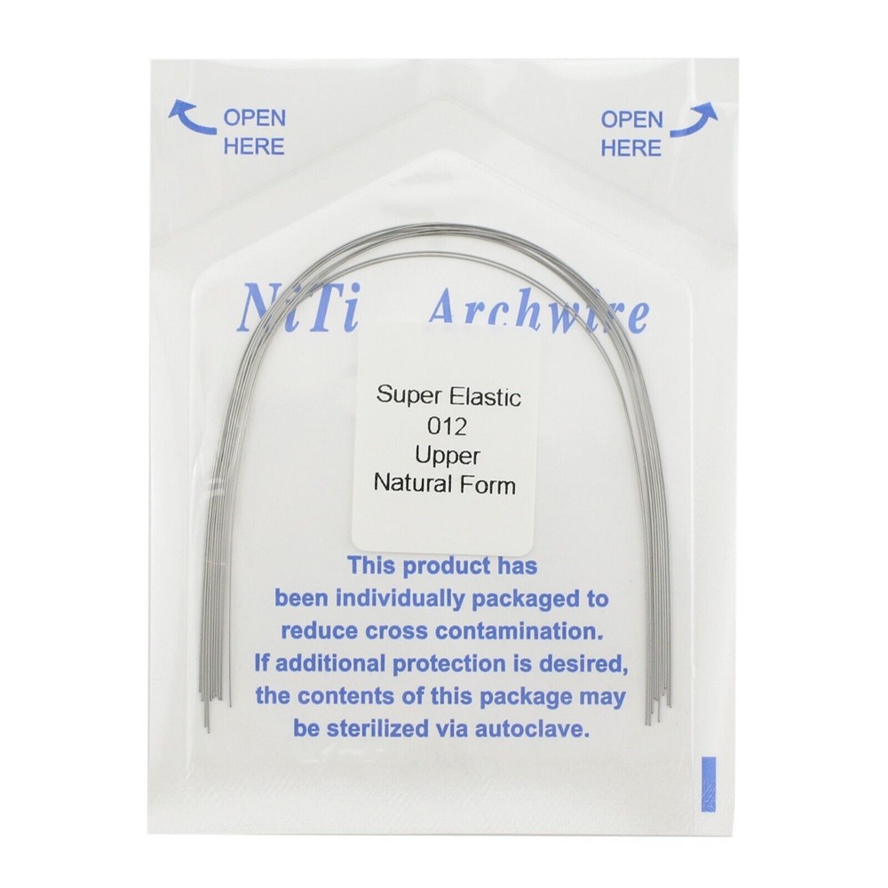100 Pcs Dental Ortho Super Elastic Niti Rectangular/Round Type Arch Wire Natural