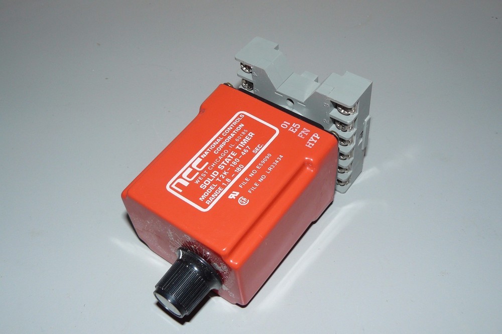 AMETEK NCC T2K-180-467 SOLID STATE TIMER DELAY RELAY 1.8-180 SECOND RANGE