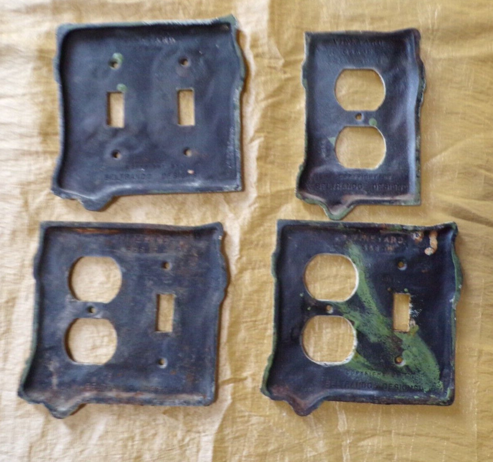 Vintage Beltrando Designs Solid Brass Wine Vineyard Switch Plate & Outlet Covers