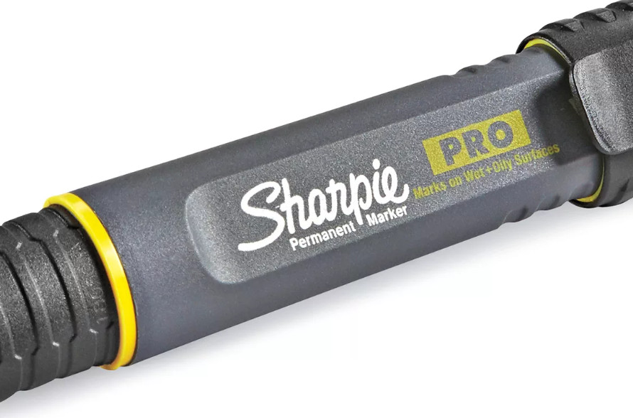 Sharpie Pro Permanent Marker Chisel Point Black New 5 MARKERS