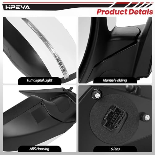 2014 2015 Left Driver Side Mirror Rear Door View Mirror Left Driver-8pins