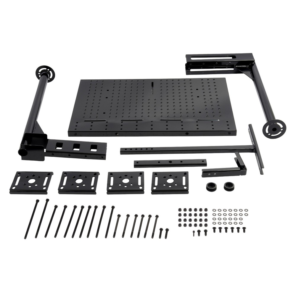 300LBS Trailer Tray Cargo Carrier Rack Travel Storage Mount RV Generator Mount