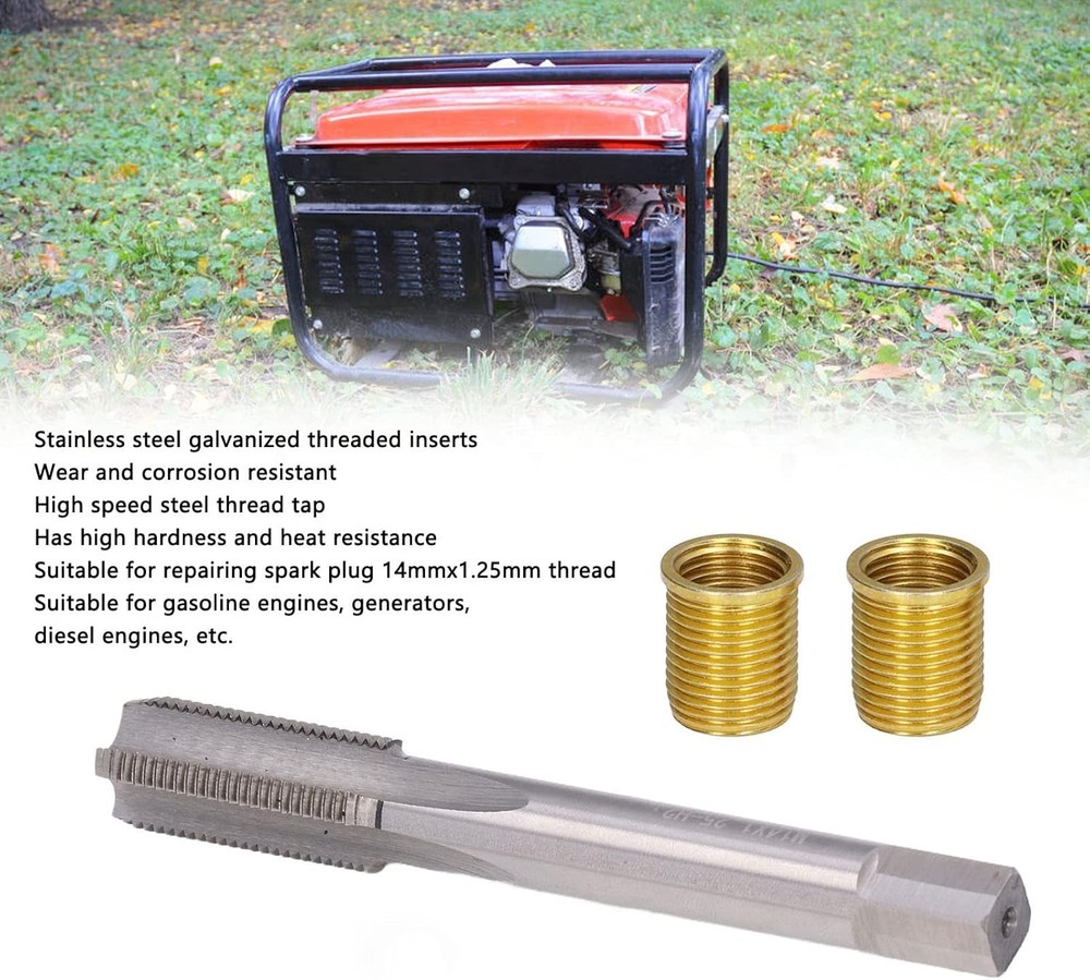 Spark Plug Thread Repair Tools, High Strength Stainless Steel Hole...