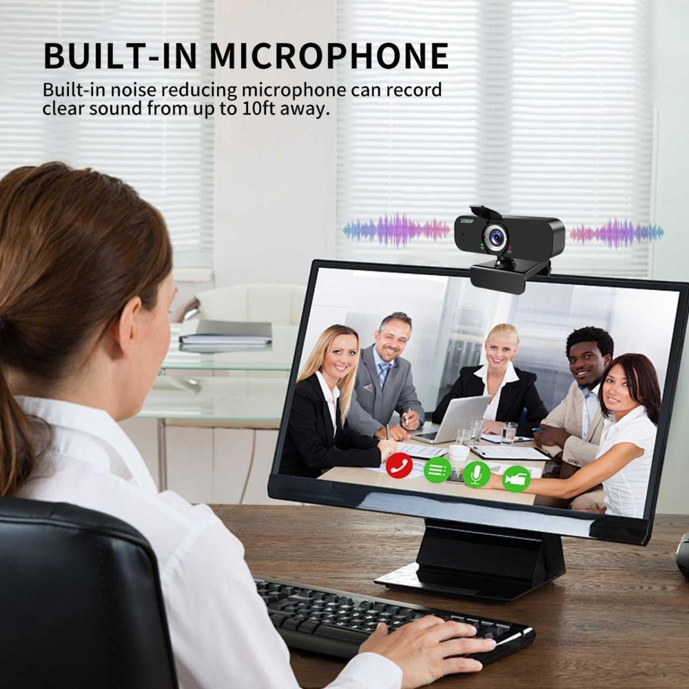 1080P Webcam for Computer/Laptop/Desktop/PC, External Camera with Microphone,...