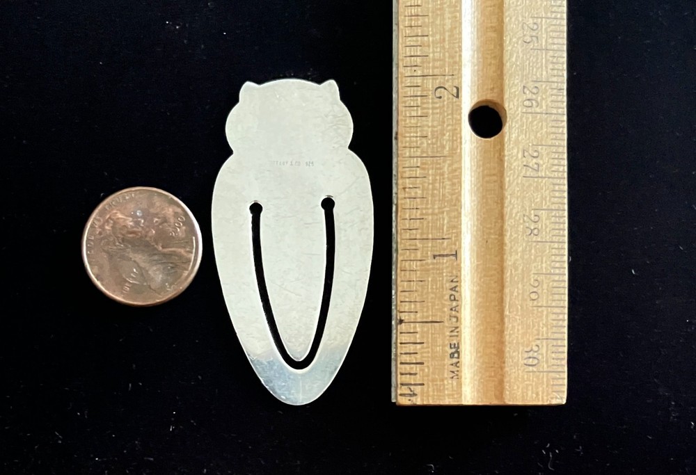 TIFFANY Sterling Silver Owl Bookmark Vintage