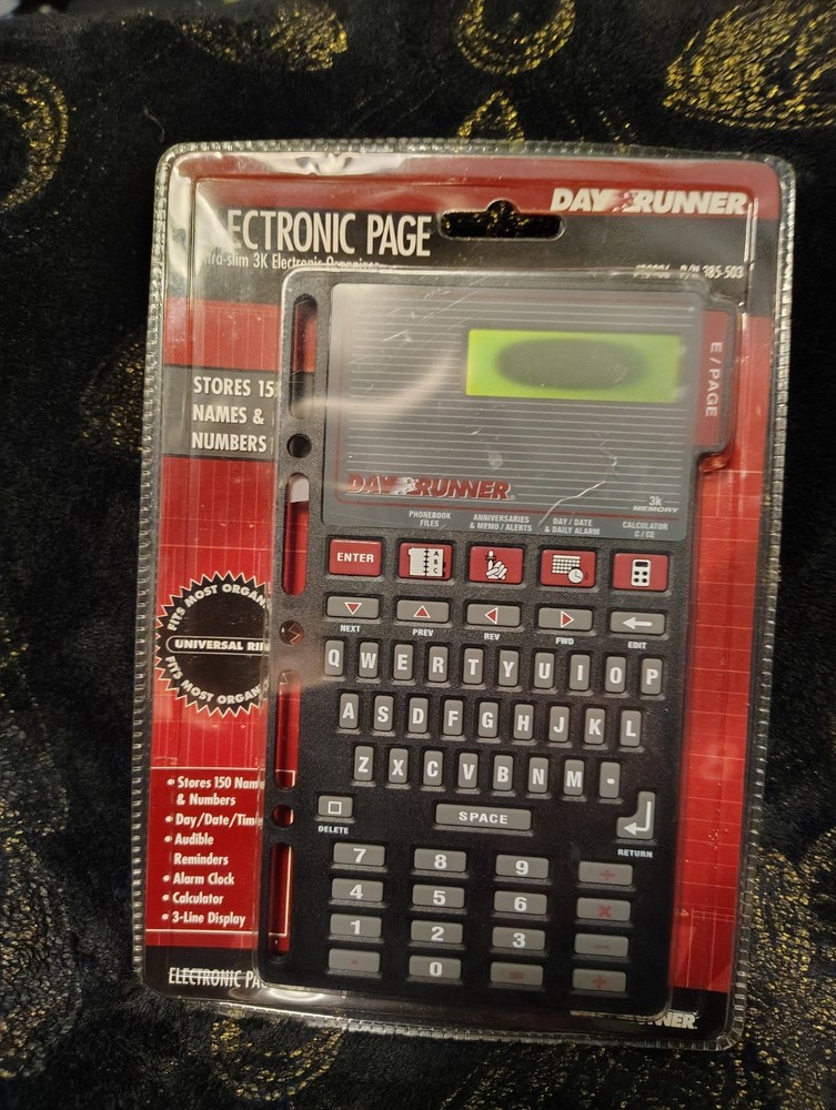 Sealed In Original PKG Day Runner (R) Electric Organizer