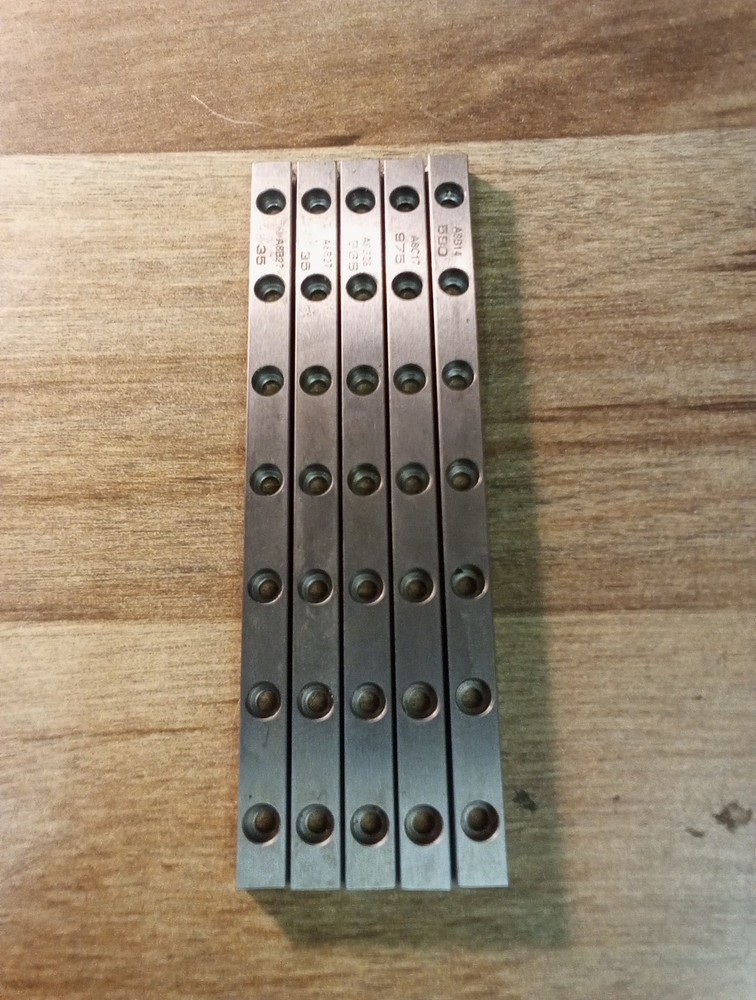 Lot Of 5 Mini Linear Guide Rails 5.5/0.5"