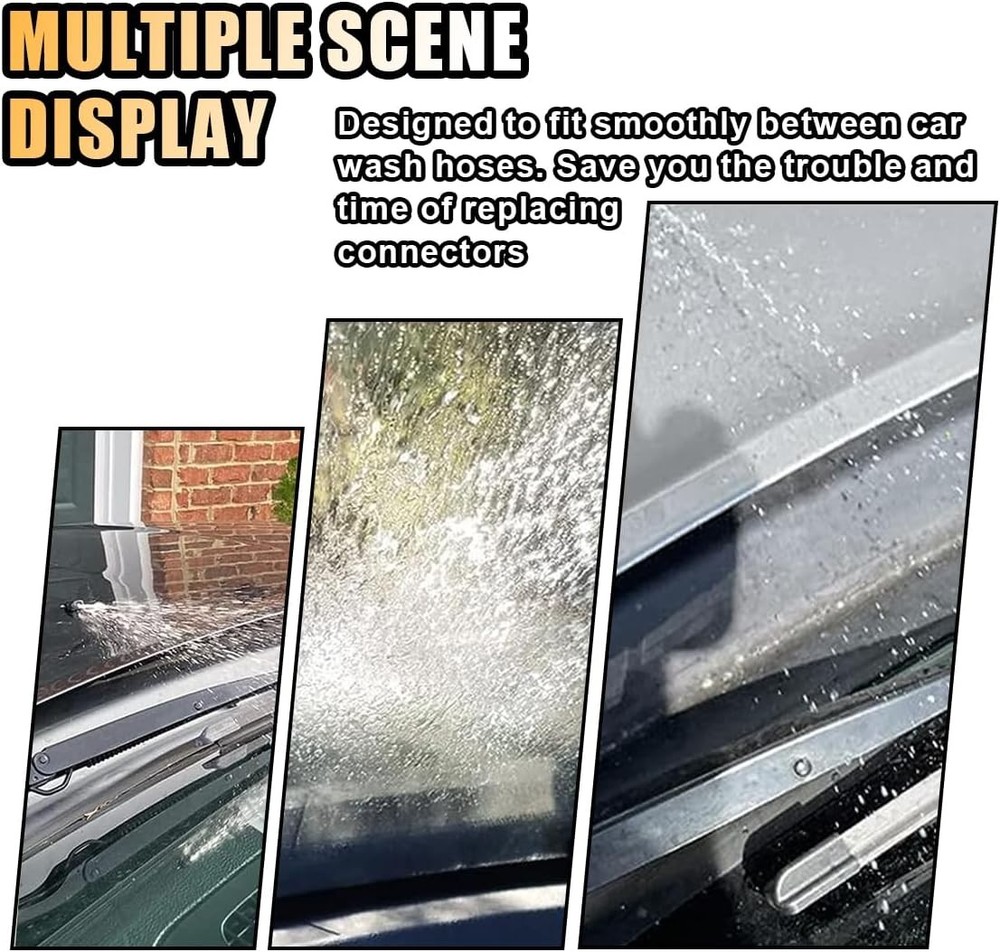 Universal Windshield Washer Hose Connector 2-Way I-Type Splitter Adapter