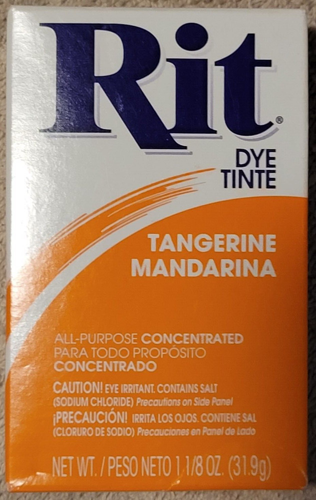 Rit Dye package Tangerine colored kit (sealed)