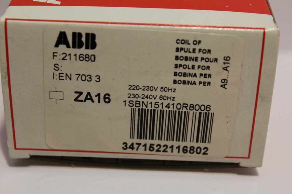 ABB Coil ZA16 1SBN151410R8006 NEW