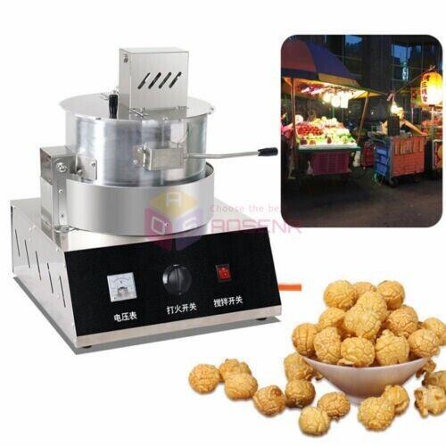 Popcorn Machine Single Pot Spherical Popcorn Maker Gas Automatic Ball Popcorn