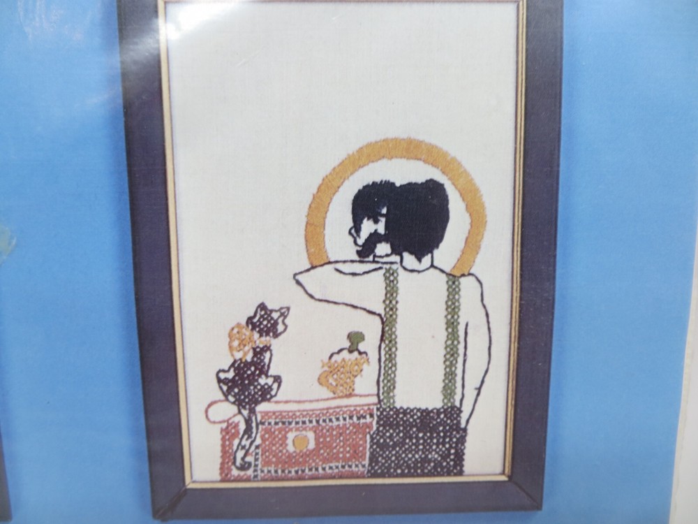 Needlework Kit #234 BATHROOM SAMPLER Four Designs Patty Ann Creations black cat