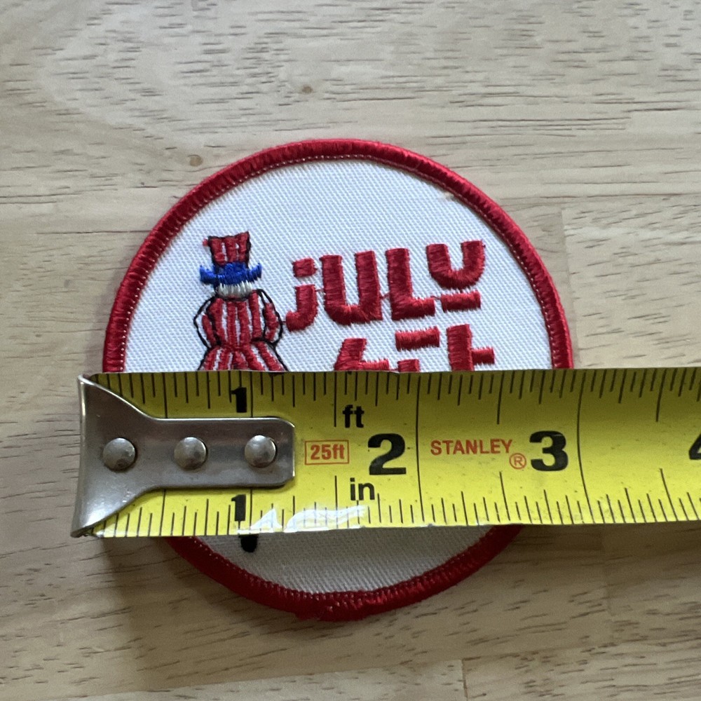Vintage 1987 July 4th bicycle USA patch